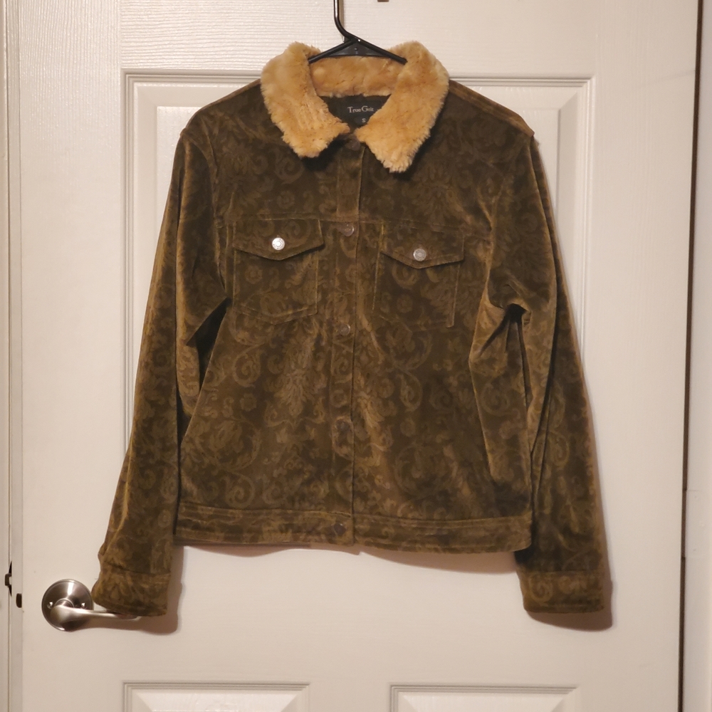 True Grit Brown Velvet Jacket